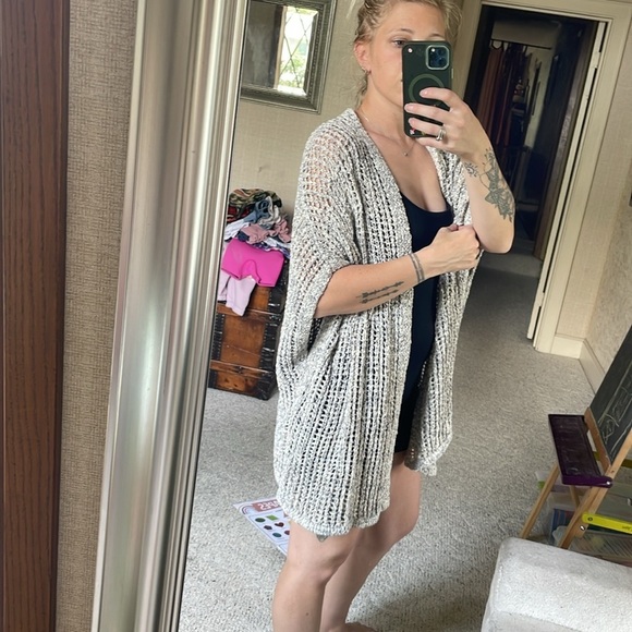 NWT Lane Bryant Light Gray Cardigan Sweater 14/16 - Picture 8 of 14